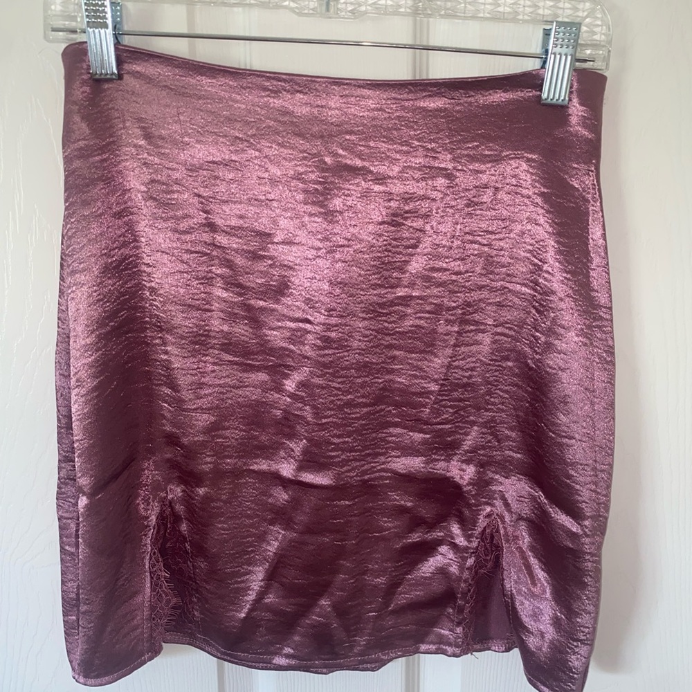 Elegant Metallic Mini Skirt
